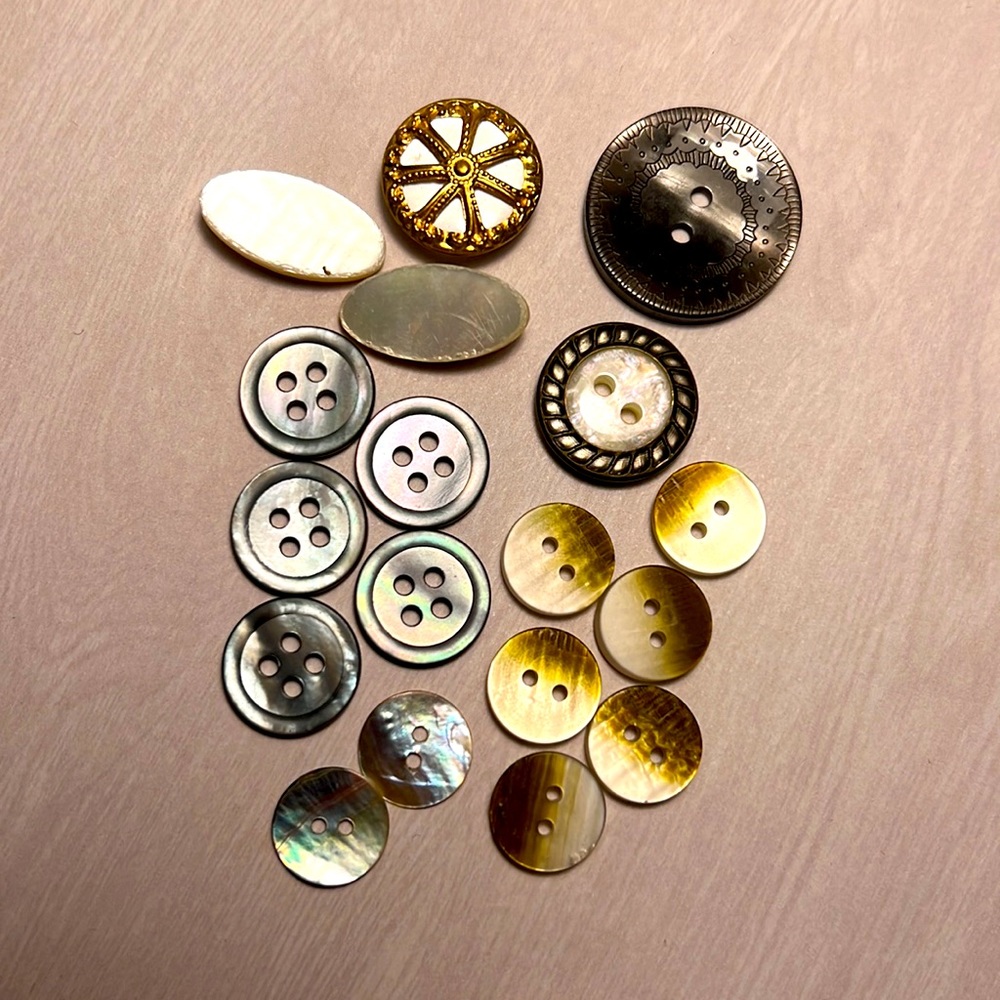 Vintage Mother-of-Pearl Button Bundle